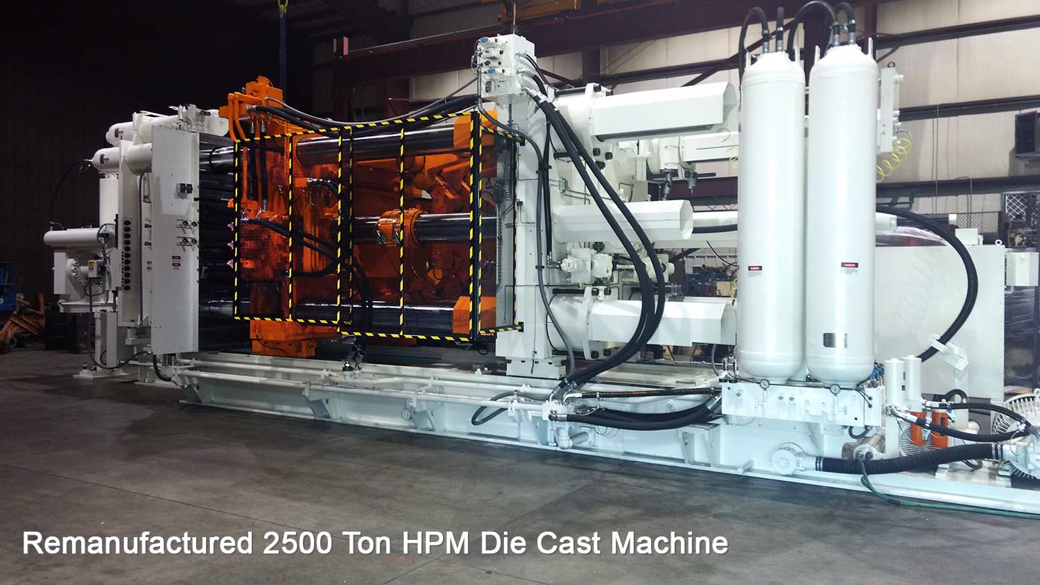 Remanufactured 2500 Ton HPM Die Cast Machine